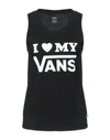 Vans Tank Tops In Black