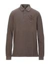 Aeronautica Militare Polo Shirts In Brown