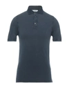 Alpha Studio Polo Shirts In Steel Grey