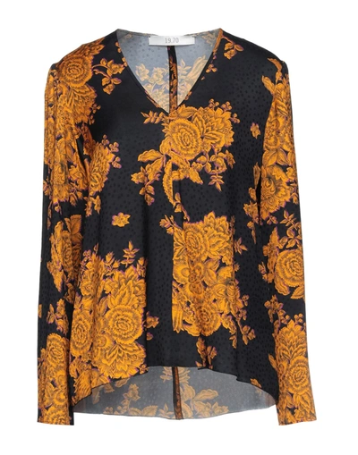 19.70 Nineteen Seventy Blouses In Black
