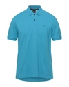 Hugo Boss Polo Shirts In Azure