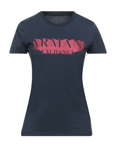 Armani Exchange T-shirts In Dark Blue