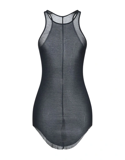 Rick Owens Tank Tops In Dark Blue