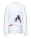Rick Owens Drkshdw Sweatshirts In White
