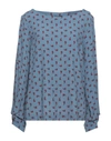 Ottod'ame Blouses In Pastel Blue