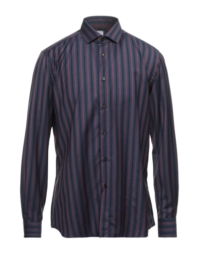Xacus Shirts In Slate Blue