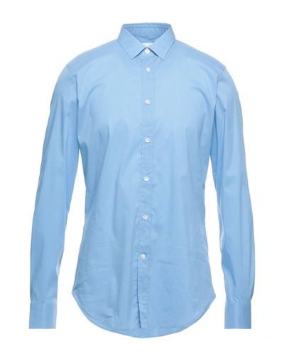 Mauro Grifoni Shirts In Sky Blue