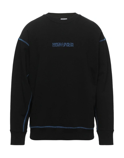 Marcelo Burlon County Of Milan Sweatshirts In Black