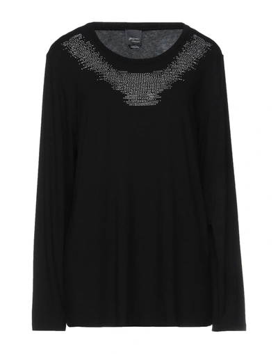 Persona By Marina Rinaldi T-shirts In Black