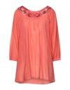 TWINSET TWINSET WOMAN TOP CORAL SIZE 12 COTTON, VISCOSE, POLYESTER,12630009LJ 4