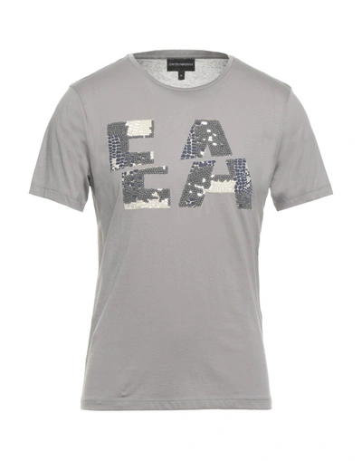 Emporio Armani T-shirts In Grey