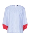Manila Grace Blouses In Sky Blue