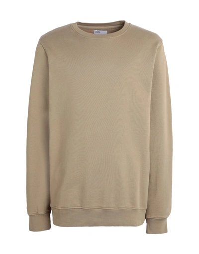 Colorful Standard Sweatshirts In Camel