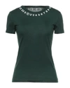 Maison Margiela T-shirts In Dark Green