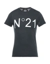 Ndegree21 T-shirts In Steel Grey