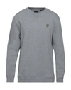 Lyle & Scott Lyle And Scott Crew Neck Merino Knit Jumper Grey In Grey