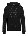 SAINT LAURENT SAINT LAURENT MAN SWEATSHIRT BLACK SIZE L COTTON, ELASTANE,12604626LW 4