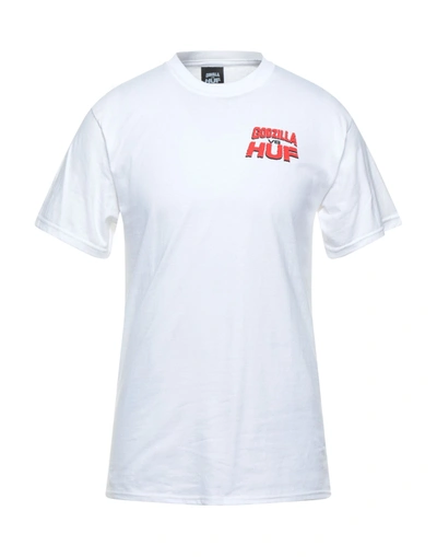 Huf T-shirts In White