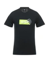 Huf T-shirts In Black