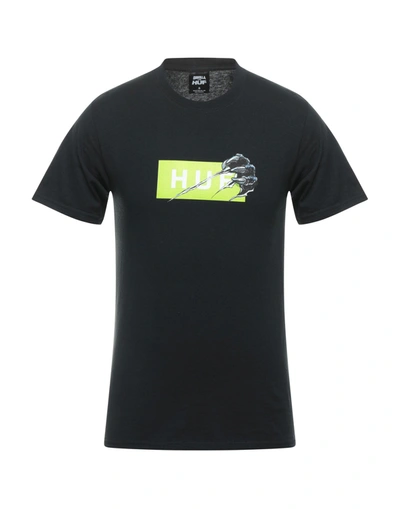 Huf T-shirts In Black