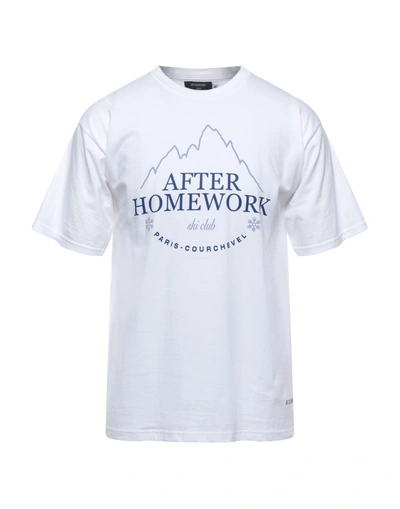 Afterhomework T-shirts In White