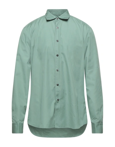Ferragamo Shirts In Sage Green