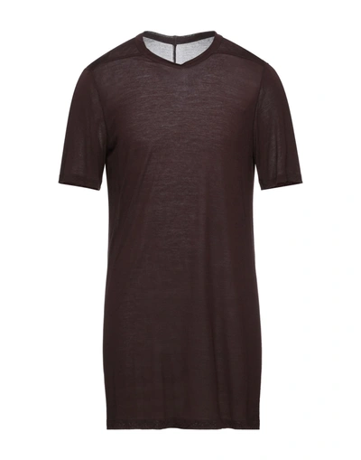Rick Owens T-shirts In Cocoa