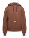 Gcds Sweatshirts In Camel