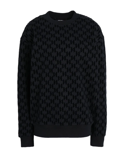 Karl Lagerfeld Sweatshirts In Black