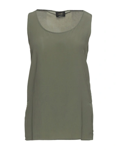 Liu •jo Tops In Military Green