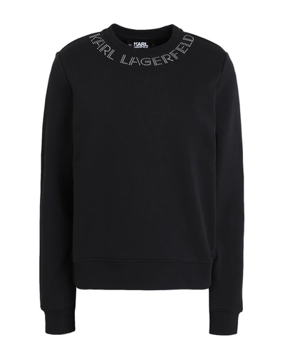 Karl Lagerfeld Sweatshirts In Black