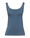 Wolford Tank Tops In Slate Blue
