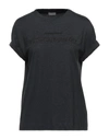 Brunello Cucinelli T-shirts In Steel Grey