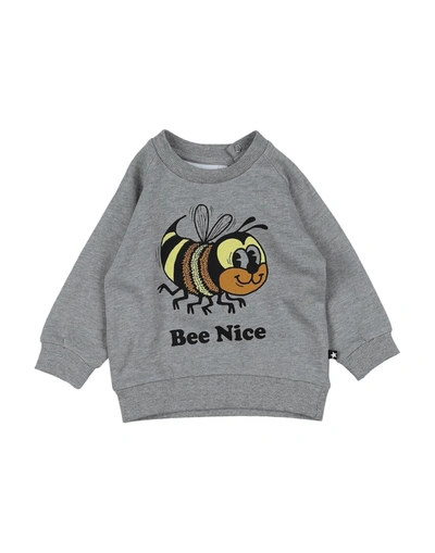 Molo Babies' Sweatshirts In Grey