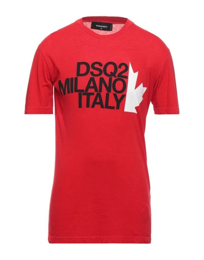 Dsquared2 T-shirts In Red