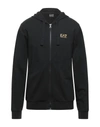 Ea7 Sweatshirts In Black