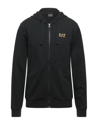 Ea7 Sweatshirts In Black
