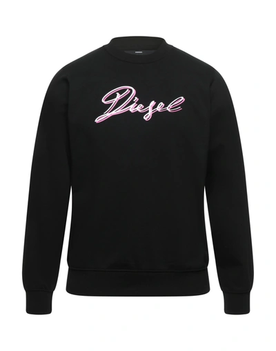 Diesel Sweatshirts In Black