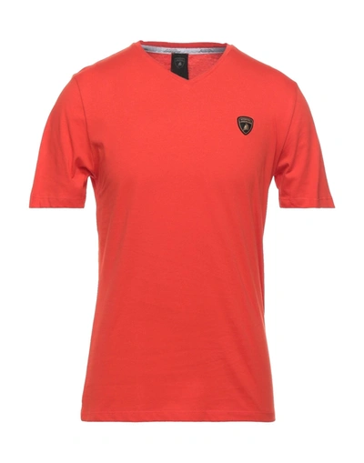 Automobili Lamborghini T-shirts In Red