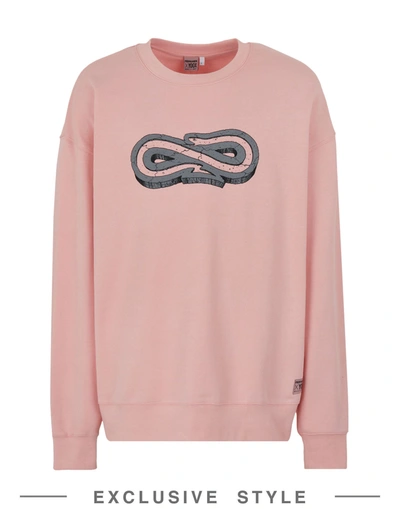 Propaganda X Yoox Sweatshirts In Pink