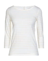 Majestic T-shirts In Light Yellow
