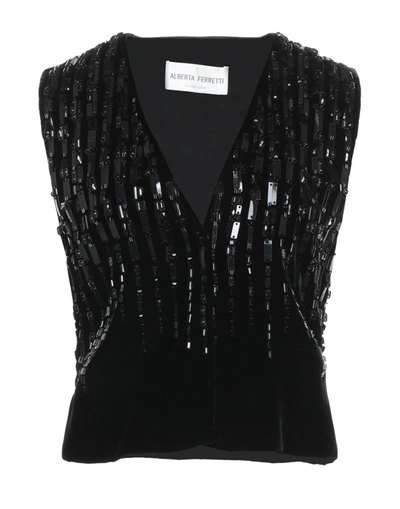 Alberta Ferretti Tops In Black