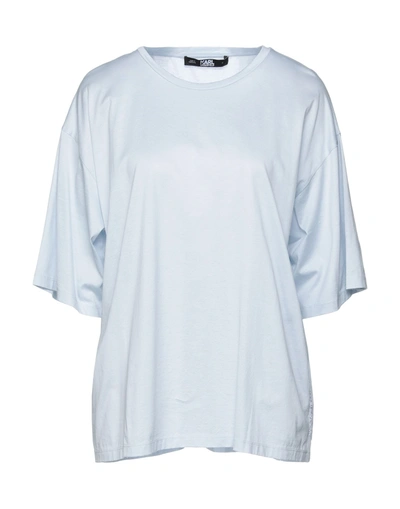 Karl Lagerfeld T-shirts In Sky Blue