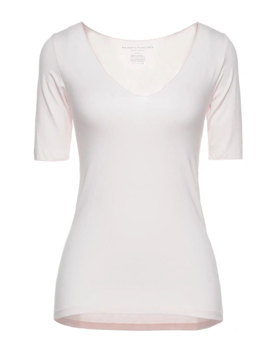 Majestic T-shirts In Light Pink