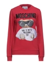 Moschino Sweatshirts In Red