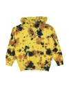 Molo Felpa Matt Gialla E Nera In Cotone Con Cappuccio In Yellow