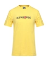 Huf T-shirts In Yellow