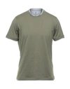 Brunello Cucinelli T-shirts In Military Green
