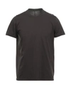 Rick Owens T-shirts In Dark Brown