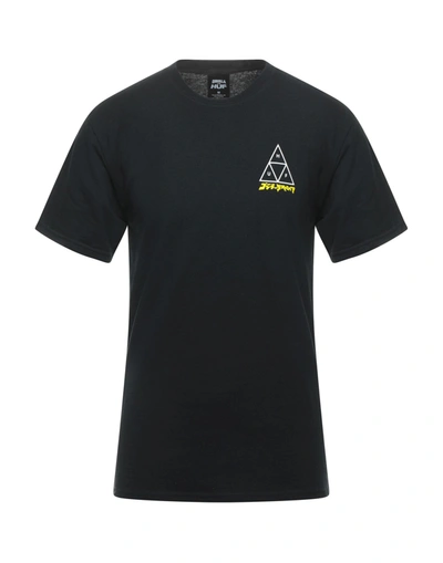 Huf T-shirts In Black